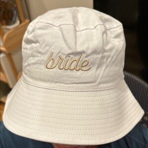 White Bride Bucket Hat